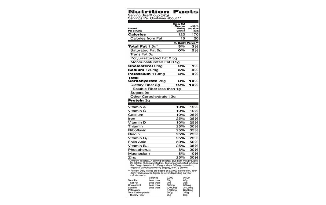 General Mills Naturrally Flavoured Honey Nut Cheerios, Medley Crunch Whole Grain Oats   Box  371 grams